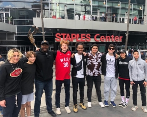 Basketball Game at the Staples Center